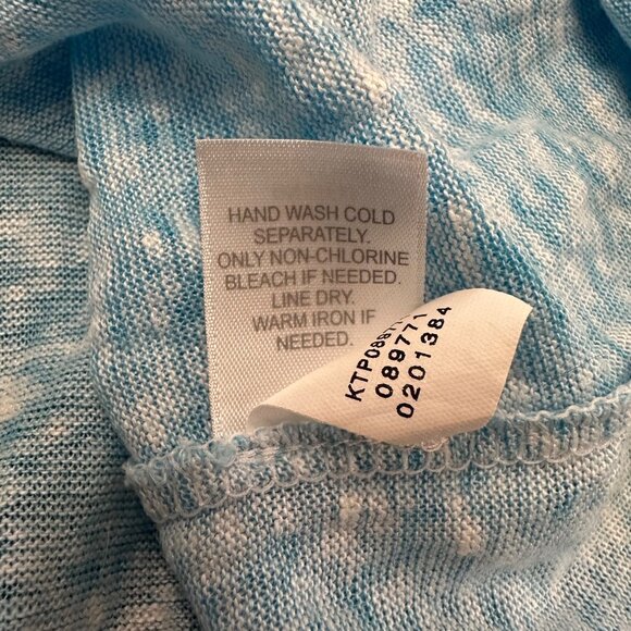 J. Jill Tank Size XL Blue Paisly Shirt 100% Linen Summer Love Linen Women - Picture 9 of 10